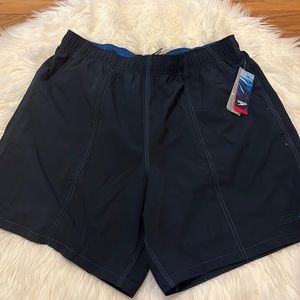 NWT Speedo swim trunks. Navy. Size XL.
